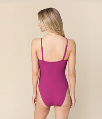The Amalfi One Piece - Seersucker Wave - Juicy - Classic