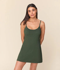 The Amalfi Swim Dress - Textured Geo - Thyme - Classic
