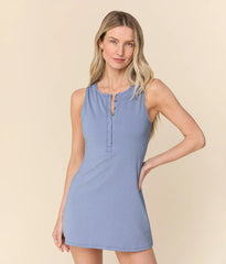 The Malibu Swim Dress - Polka Dot - Wisteria - Classic