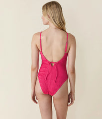 The Lucaya One Piece - Smocked - Bright Begonia - Long Torso