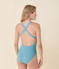 The Tulum One Piece - Shimmer - Serene - Long Torso