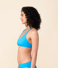 The Valencia Top - Eco Nylon - Blue Multi