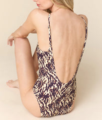 The Laguna One Piece - Eco Nylon - Spotted Leopard - Classic