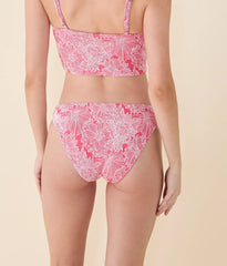 The Signature Bikini Bottom - Garden Jacquard - Peachy