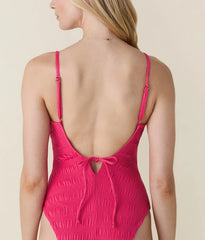 The Lucaya One Piece - Smocked - Bright Begonia - Long Torso